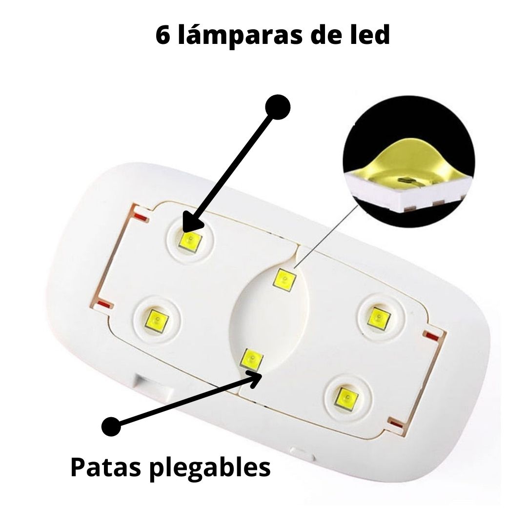 Secador de uñas portatil Uv led